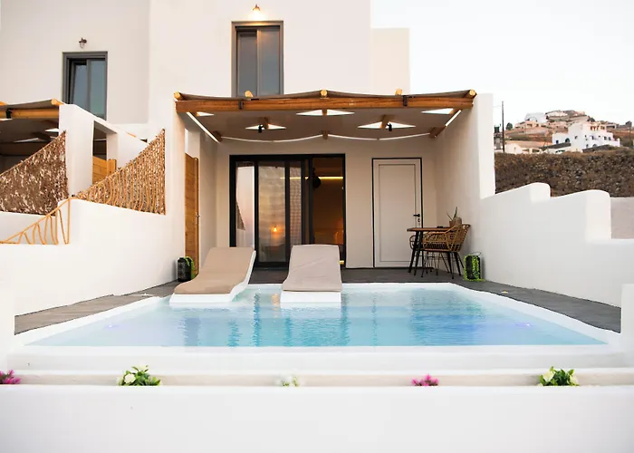 Salida Del Sol Santorini Aparthotel Éxo Goniá