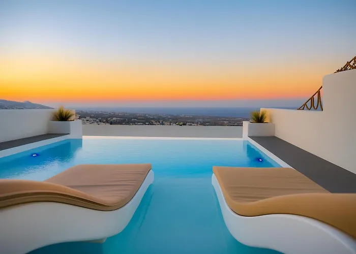 Salida Del Sol Santorini Lägenhetshotell Éxo Goniá